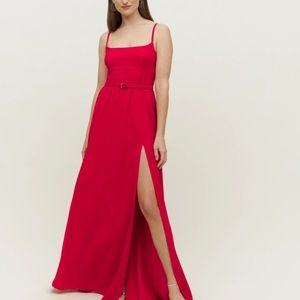 NWT Reformation Florina Dress in Cherry